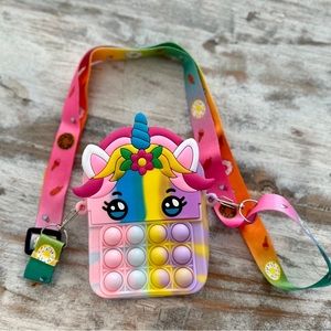 New! Poppy Pop It Unicorn Kids Purse